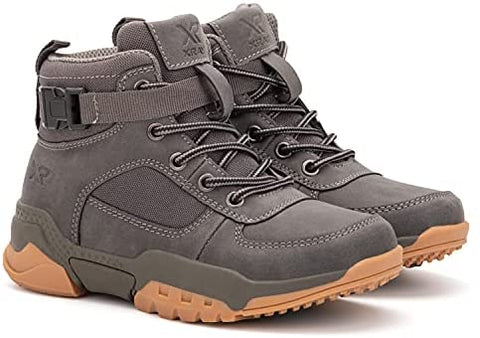 X RAY Footwear Boys Hoover High-Top Casual Walking Fashion Faux Leather Shoe Sneaker, Round Toe, Thermoplastic Rubber Outsole