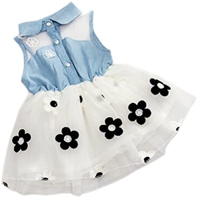 MINKIDFASHION Baby Girl Dress 1-4 Years Flower Princess Wedding Party Dresses