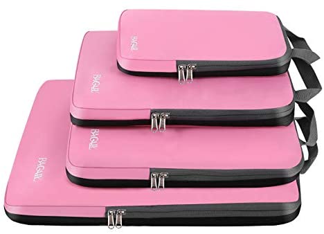 BAGAIL 4 Set/5 Set/6 Set Compression Packing Cubes Travel Expandable Packing Organizers