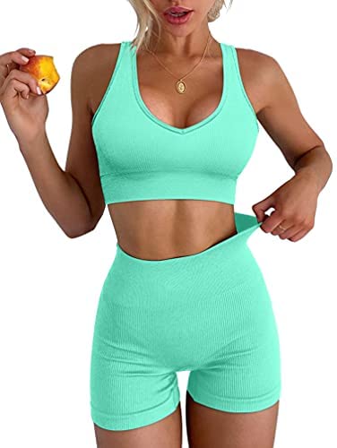 Women's Yoga 2 Piece Seamless Workout Outfits