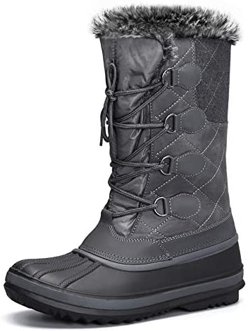 mysoft Women's Waterproof Winter Boots, Warm Insulated Snow Boots for Outdoor