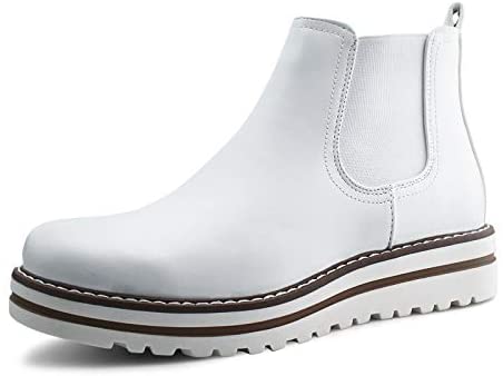 Womens Chelsea Elastic Ankle Boots Waterproof Flat Boots
