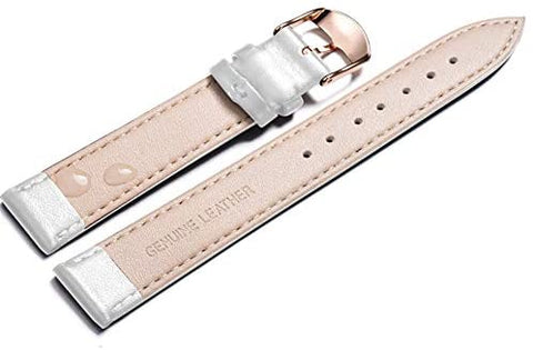 Quick Release Genuine Leather Watch Band Replacement