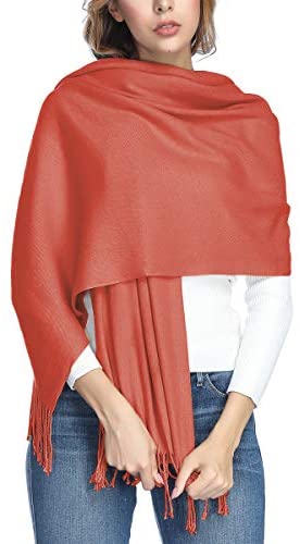 Extra Large Thick Soft Cashmere Wool Shawl Wraps for Women - PoilTreeWing Pashmina Scarf