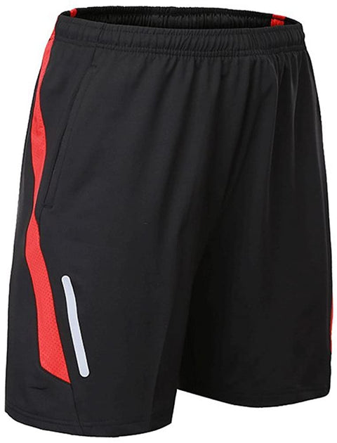 Men's Elastic Waist Training Shorts Quick Dry Loose Sports Jersey Soccer Short