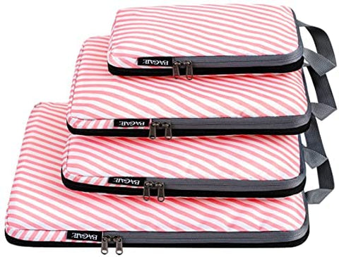 BAGAIL 4 Set/5 Set/6 Set Compression Packing Cubes Travel Expandable Packing Organizers