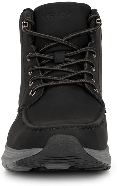 X RAY Reserved Footwear Eagle Lake Men Cascade Fashion Casual Faux Leather High Top Sneakers, Hook and Eye Lace-Up, Round Toe, Thermoplastic Rubber Outsole