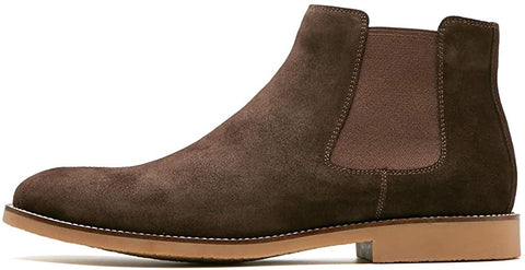 BURTENSE Men's Leather Chelsea Boots
