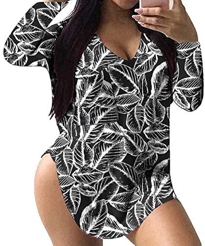 Plus Size Long Sleeve Tops for Women Floral Sexy Work Casual Womens Fall Tee Shirts