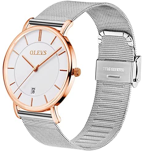 Minimalist Mesh Ultra Thin Watches for Men