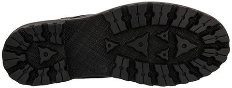 Reserved Footwear New York Vector Men’s Fashion Classic Combat Leather Ankle Mid-Top Motorcycle Boots, Round Toe, Rubber Outsole
