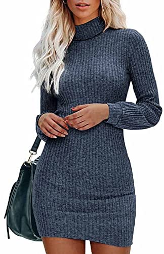 Women's Turtleneck Sweater Dress