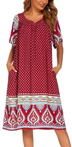 Women's Nightgown Short House Dress