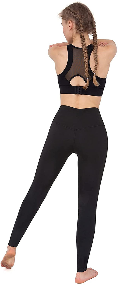 Black Leggings for Women High Waisted Stretch Leggings Full-Length