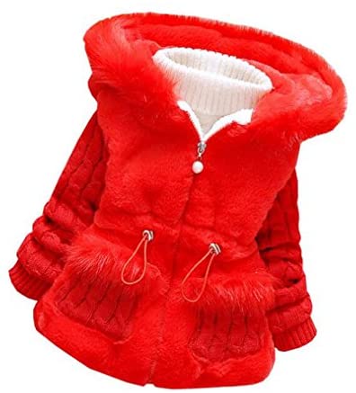 MINKIDFASHION Baby Girls Winter Autumn Little Kids Toddler Warm Jacket Coat