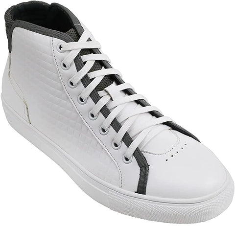 X RAY Footwear Men's Penn High-Top Casual Walking Fashion Faux Leather Shoe Sneaker, Round Toe, Rubber Outsole