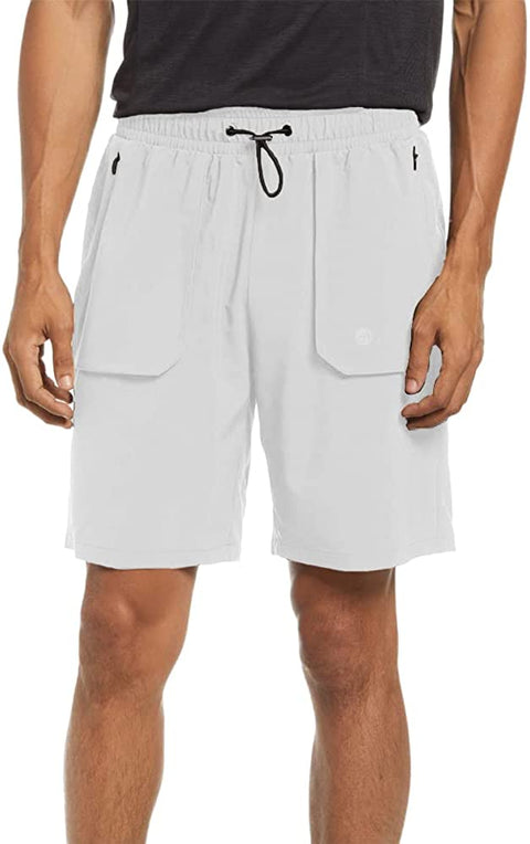 Men's Hiking Cargo Shorts Quick Dry Outdoor Travel Shorts for Men with Multi Pocket for Fishing Camping Casual