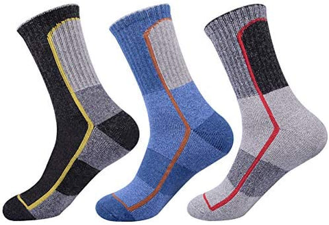 JOYNÉE Mens Wool Crew Socks Athletic Warm Cushion for Men 3