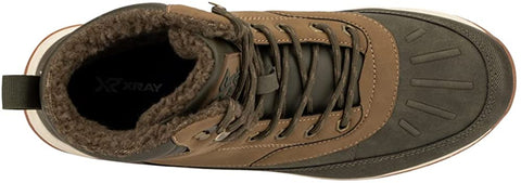 Xray Footwear Men's Half Dome Boot; Smooth faux leather, Lace-up front, Rubber sole