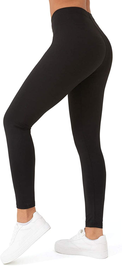 Leggings for Women, Stretch Mid-Rise Leggings, Not See Through Workout Leggings