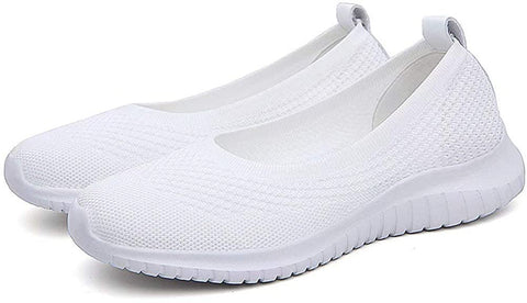 konhill Women's Comfortable Walking Shoes - Tennis Athletic Casual Slip On Sneakers