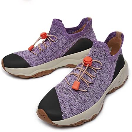 UIN Women's Walking Travel Shoes Slip On Outdoor Non-Slip Lightweight Comfort Hiking Sneaker Cazorla