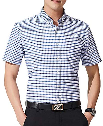 Men's Striped Plaid Button Down Shirts
