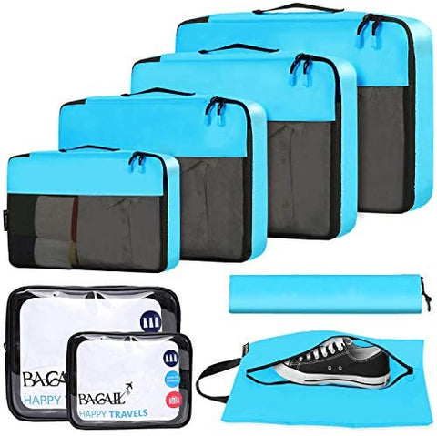 BAGAIL 6 Set / 8 Set Packing Cubes Luggage Packing Organizers for Travel Accessories