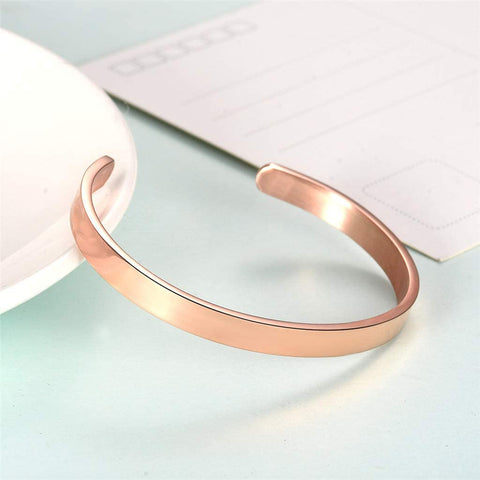 Stainless Steel Cuff Bracelet Engraved