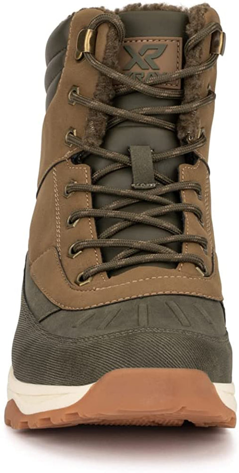 Xray Footwear Men's Half Dome Boot; Smooth faux leather, Lace-up front, Rubber sole