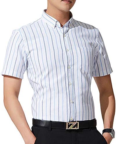 Men's Striped Plaid Button Down Shirts