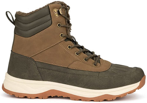 Xray Footwear Men's Half Dome Boot; Smooth faux leather, Lace-up front, Rubber sole