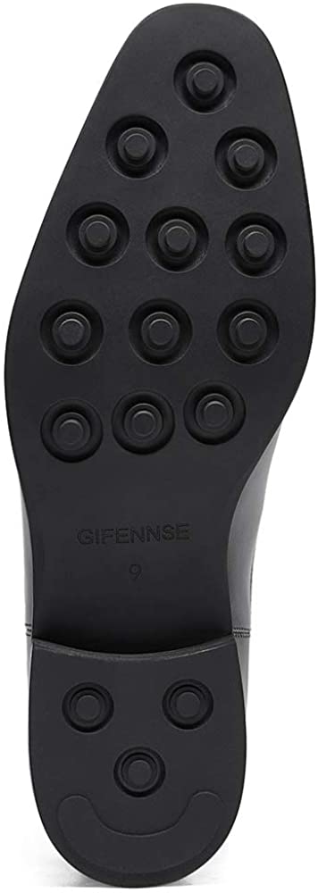 GIFENNSE Mens Chelsea Boots Leather Dress Boots for Men
