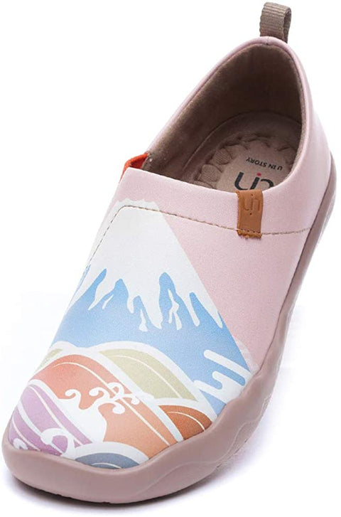 UIN Women's Men's Slip On Casual Shoes Art Travel Painted Comfortable Walking Loafer Sneakes Janpanese Art Style