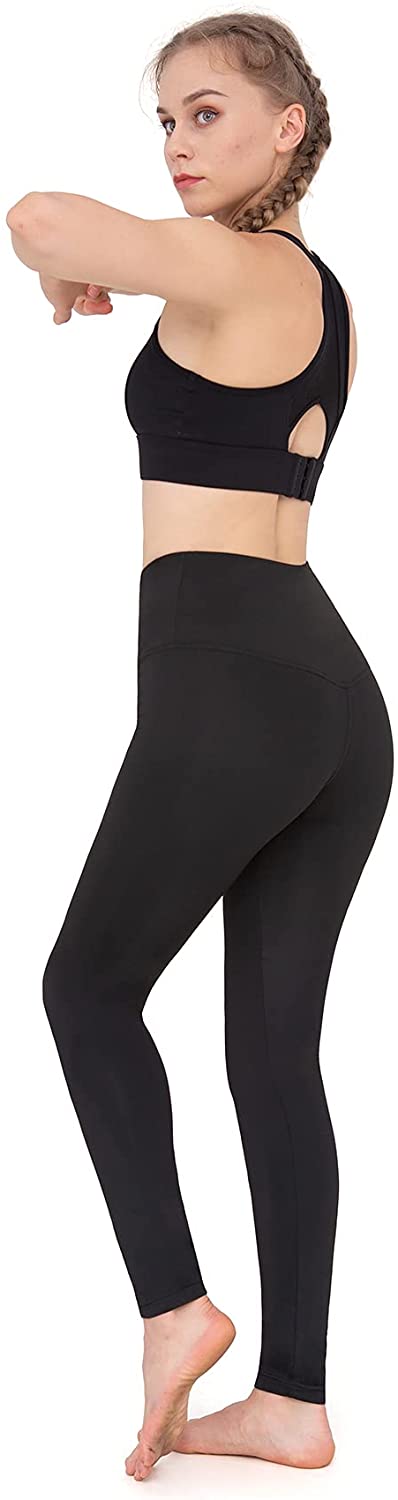 Black Leggings for Women High Waisted Stretch Leggings Full-Length