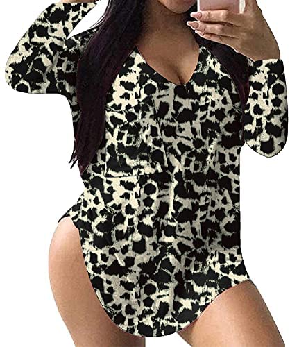 Plus Size Long Sleeve Tops for Women Floral Sexy Work Casual Womens Fall Tee Shirts