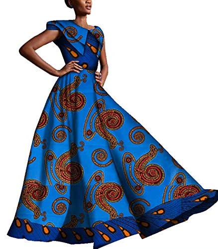 XIAOHUAGUA African Dresses for Women V-Neck Sexy Party Skirts Big Sizes