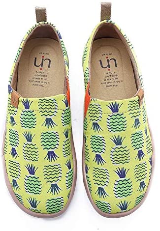 UIN Women's Hawaii Slip On Summer Spring Travel Canvas Fashion Sneaker Art Painted Shoes