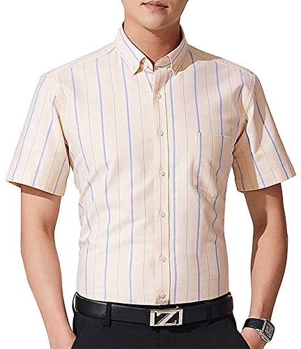 Men's Striped Plaid Button Down Shirts