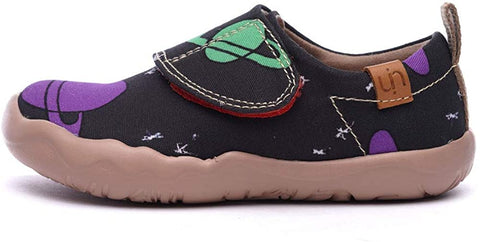UIN Kids' Fashion Sneaker Colorful Painted Art Funny Walking Casual Loafers Universe (10C)