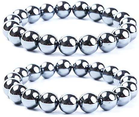 Hematite Magnetic Natural Healing Stones Elastic Bracelet