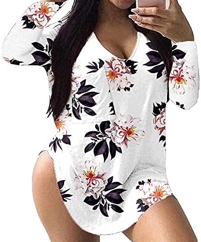 Plus Size Long Sleeve Tops for Women Floral Sexy Work Casual Womens Fall Tee Shirts