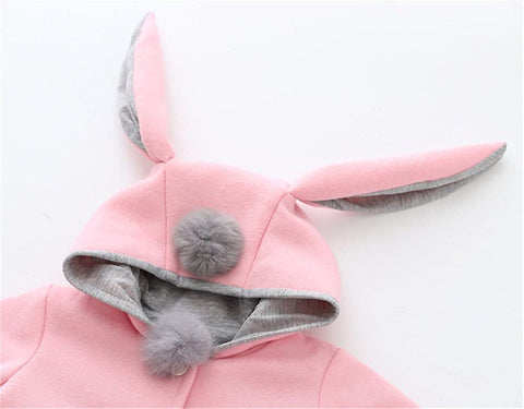 Baby Girls Winter Autumn Cotton Warm Jacket Coat (1T, Pink)