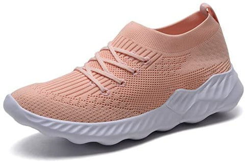 konhill Women's Casual Walking Shoes - Breathable Mesh Work Sneakers