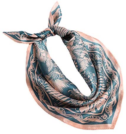 100% Real Mulberry Silk Scarf -21'' x 21''