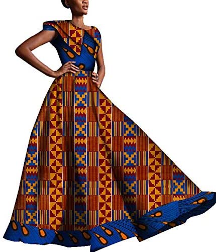 XIAOHUAGUA African Dresses for Women V-Neck Sexy Party Skirts Big Sizes