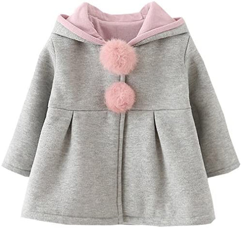 MINKIDFASHION Baby Girls Winter Autumn Cotton Warm Jacket Coat