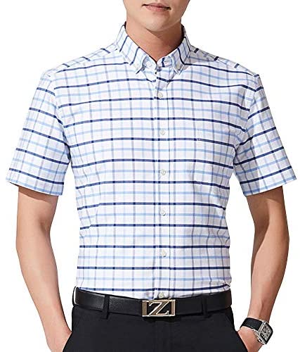 Men's Striped Plaid Button Down Shirts