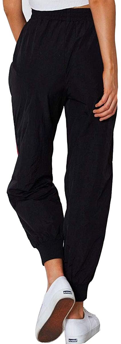 Women's Fashion Color Block Sweatpants Classic Elastic Waistband Jogger Pants