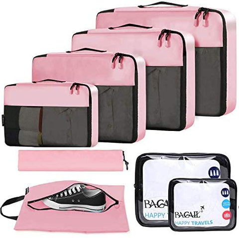 BAGAIL 6 Set / 8 Set Packing Cubes Luggage Packing Organizers for Travel Accessories